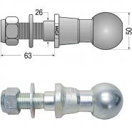 Kugelkopf / Kugelkupplung für Ackerschiene           