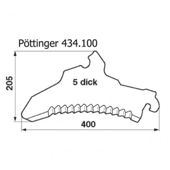 Ladewagenmesser p. f. Pöttinger 434100 