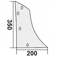 Streichblech-Vorderteil p. f. Frost R1, 51148, rechts           