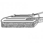 Schutzplane für Kreiselmäher mit Biese, 72 cm hoch           