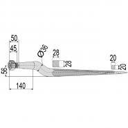 Siloentnahmezinken p. f. Bressel, 82 cm lang Siloentnahmezinken p. f. Bressel, 82 cm lang