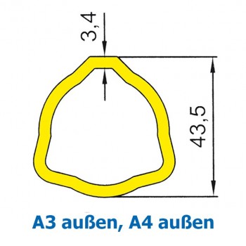 Profilrohr p. f. Bypy Gr. 3 + 4 aussen           