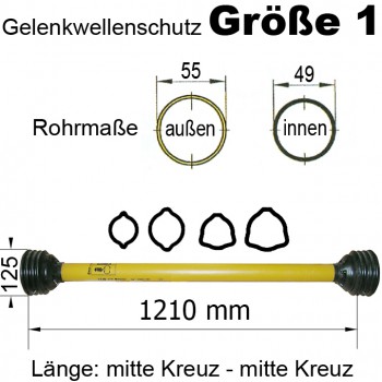 Gelenkwellenschutz "Gr. 1", 1210 mm           