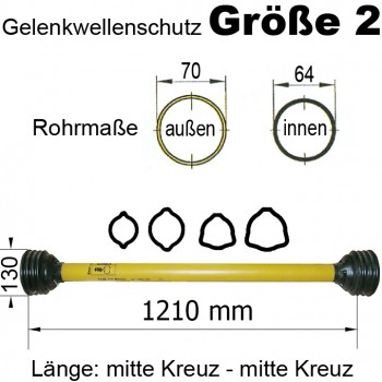 Gelenkwellenschutz "Gr. 2", 1210 mm Gelenkwellenschutz "Gr. 2", 1210 mm