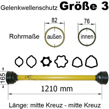 Gelenkwellenschutz "Gr. 3", 1210 mm           